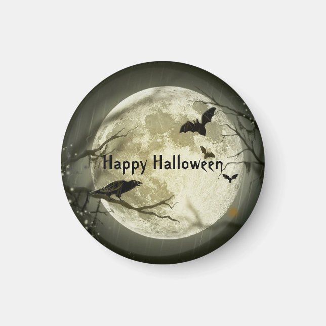 Imã Spooky Bats Halloween (Frente)