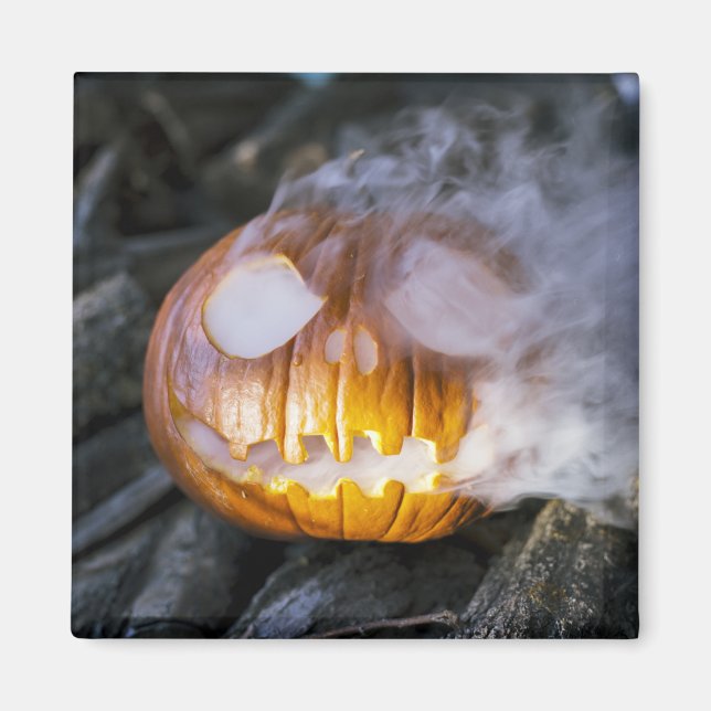 Imã Spooky Jack-o-lantern (Frente)