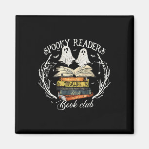 Imã "Spooky Readers Book Club" Professor Engraçado Gho