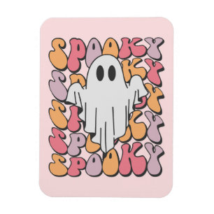 Ímã Spooky Retro Ghost