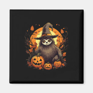 Imã Spooky Sloth Witch Halloween