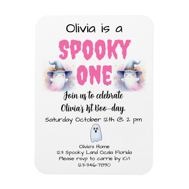 Ímã Spooky Um primeiro aniversario (Vertical)