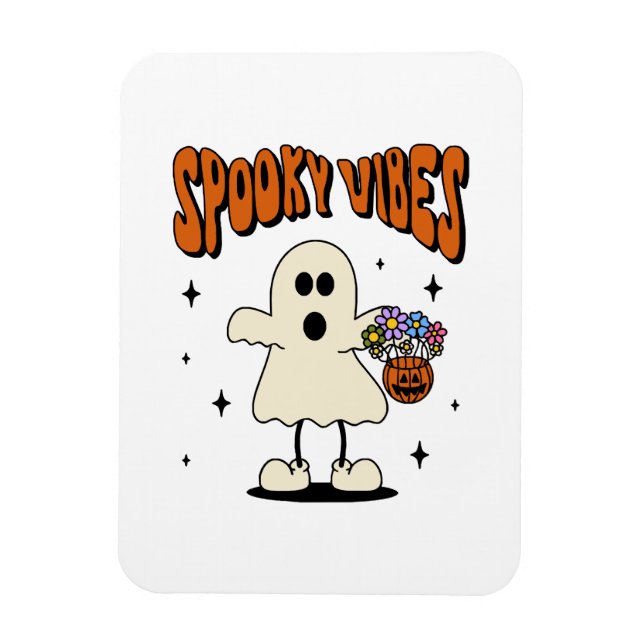 Ímã Spooky vibes fantasma (Vertical)