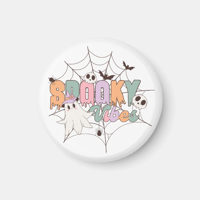 Imã Spooky Vibes Halloween (Frente)