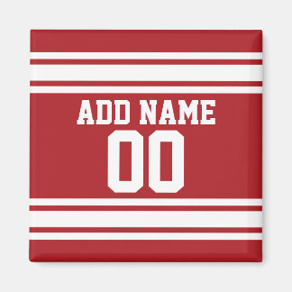 Imã Sports Jersey com seu nome e número