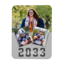 Sporty Girl Modern Bold Script Graduação 3 Foto