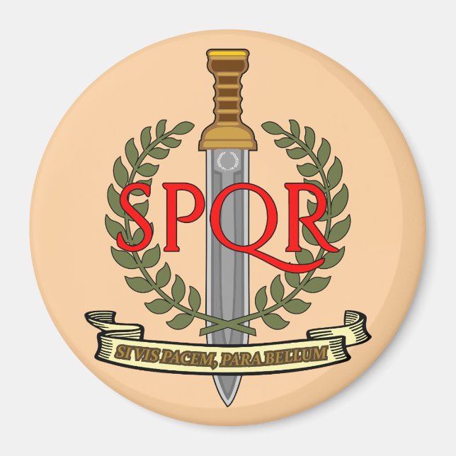 Imã  SPQR Gladius - Senatus Populusque Romanus  (Frente)