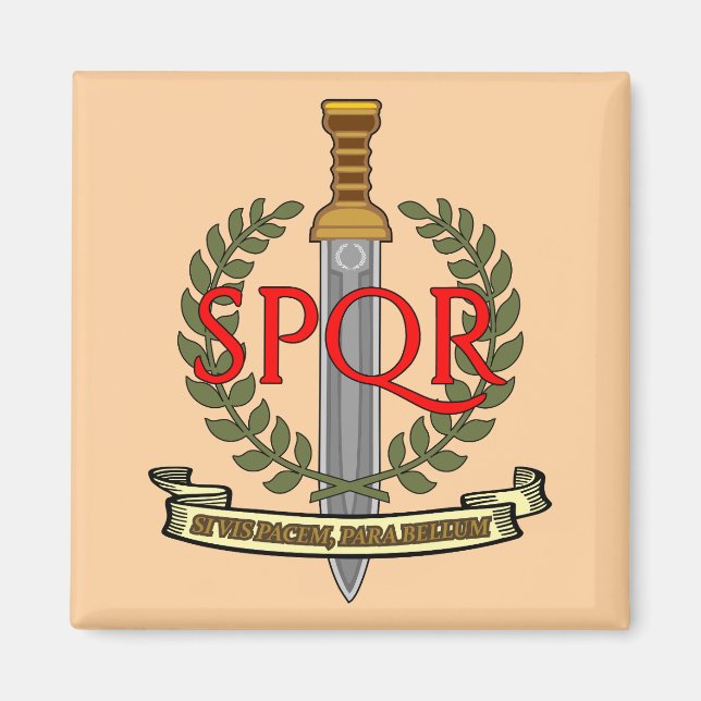 Imã  SPQR Gladius - Senatus Populusque Romanus  (Frente)