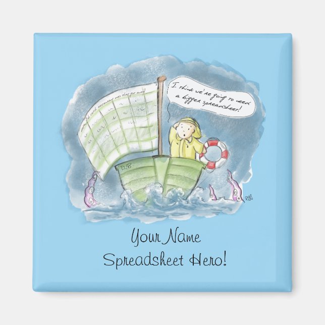 Imã Spreadsheet Hero Stormy Watts (Frente)