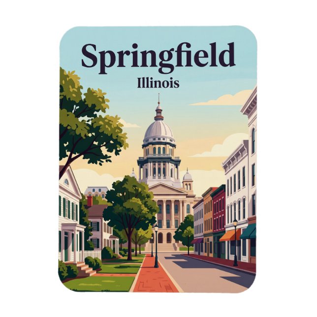 Ímã Springfield, Illinois (Vertical)