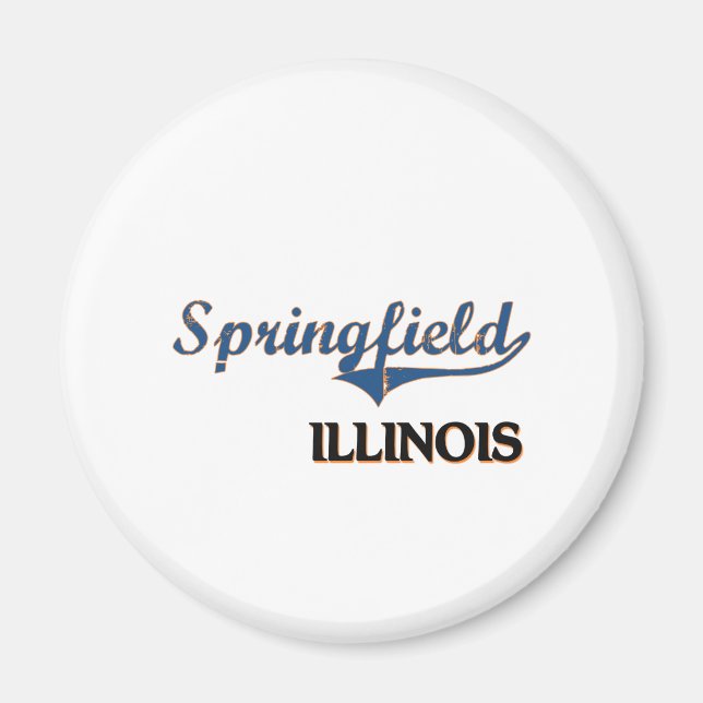 Imã Springfield Illinois City Classic (Frente)
