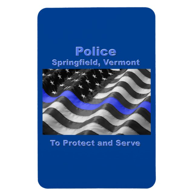 Ímã Springfield, Vermont. Polícia (Vertical)
