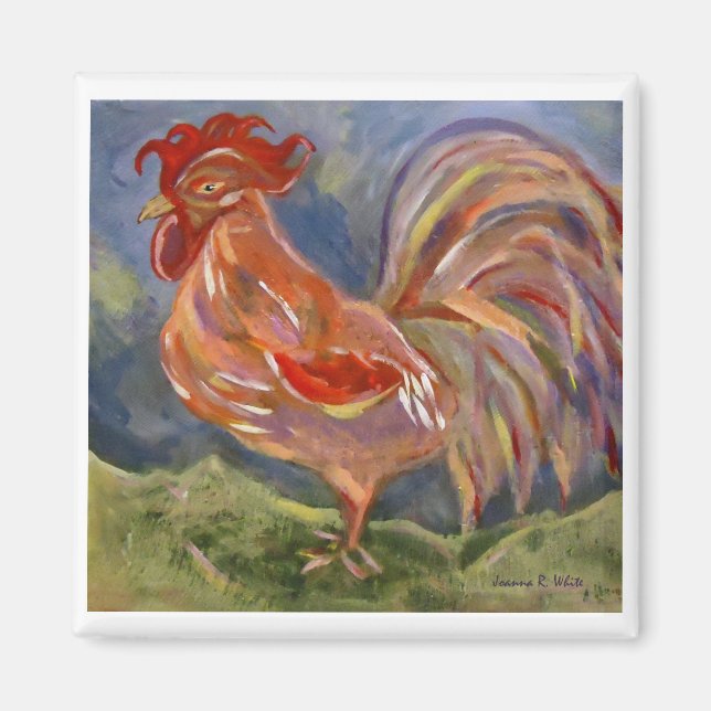 Imã Spunky Rooster Magnet (Frente)