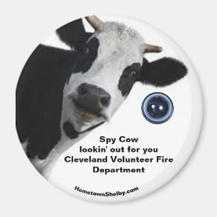 Imã Spy Cow procurando por seu íman de diversão CVFD