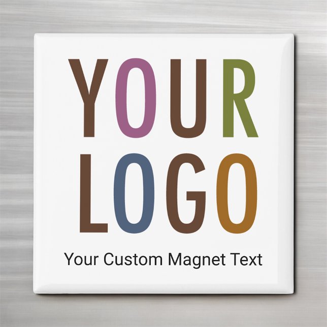 Imã Square Magnet Custom Business Logo Promotional (MISOOK Square Button Magnet with Logo)