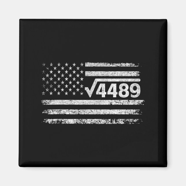 Imã Square Root 4489 Slang Math Teacher Six Seven 6 7  (Frente)