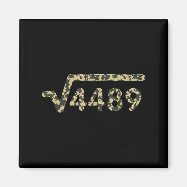 Imã Square Root 4489 Slang Math Teacher Six Seven 6 7  (Frente)