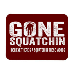 Ímã Squatchin ido (afligido) Squatch nestas madeiras