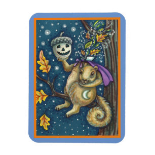ÍMÃ SQUIRREL DE SONOLO E ACORN, DIA DE AS BRUXAS ENGRA