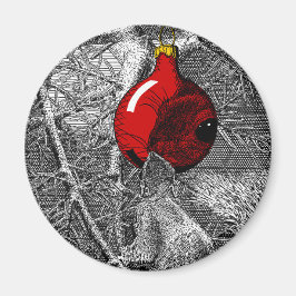 Imã Squirrel in Christmas Tree