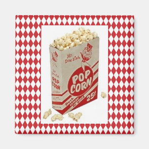Imã Sr. 1950 retro do meio século Delish Pipoca Ímã