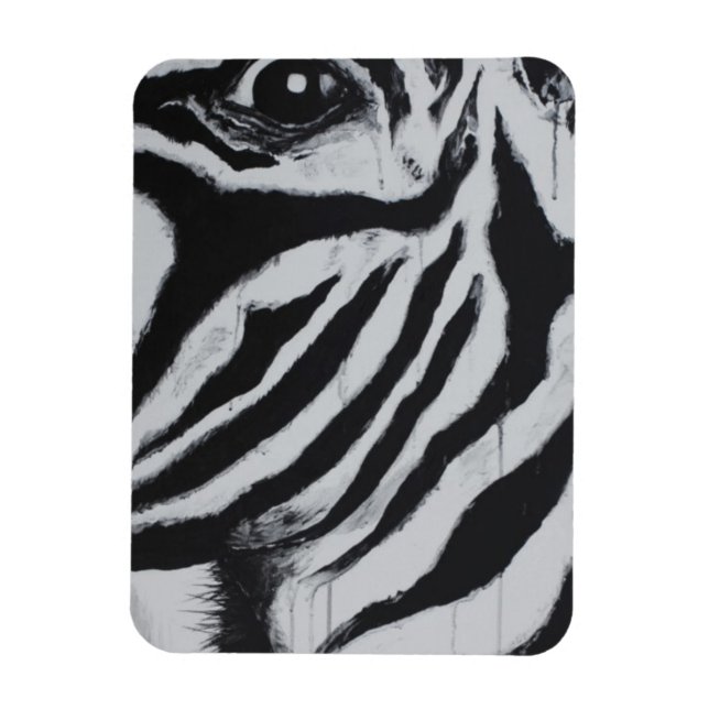 Ímã Sr. Arte Original Abstrata de Animais Zebra Vida S (Vertical)