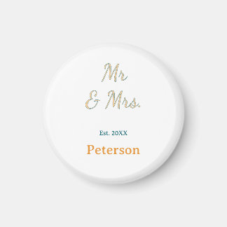 Imã Sr e Sra adicionam data ano presente de casamento