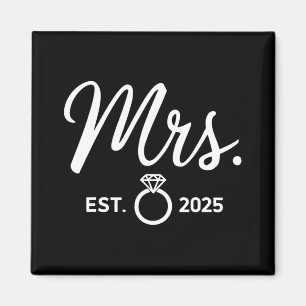 Imã Sr. e Sra. Noivado Camisetas Casamento Recem casad