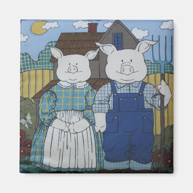 Imã Sr. e Sra. Pig (Frente)