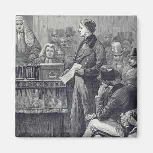 Imã Sr. Gladstone que entrega seu discurso novo