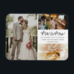 Ímã Sr. Photo Collage Wedding Obrigado<br><div class="desc">Expresse a sua sincera gratidão ao nosso Sr. Casamento Da Colagem Da Sra. Photo, Obrigado Magnet. Esta manchete única e prática apresenta uma bela colagem das suas fotos favoritas de casamento, ao lado do elegante "Sr. & Sra.". Perfeito para exibição em qualquer superfície magnética, este obrigado que você imã garante...</div>