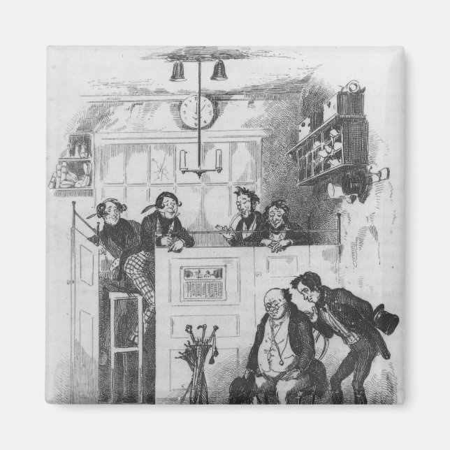 Imã Sr. Pickwick e Sam no escritório do advogado (Frente)