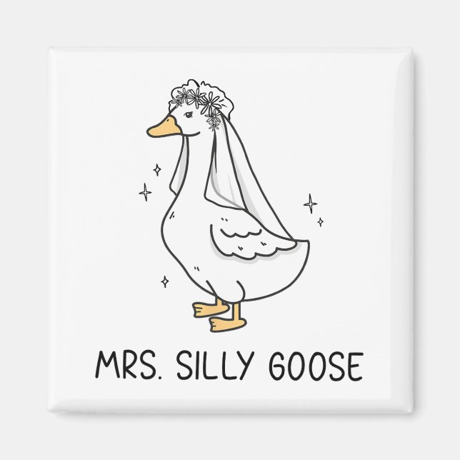 Imã Sr. Silly Goose E Sra. Silly Goose Casal Combinado (Frente)