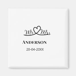 Imã Sr. & Sra. adicionar nome da família data ano casa