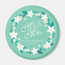 Sr. & Sra. Elegant Floral Wedding | Magnet