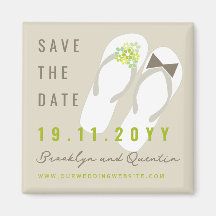 Sr & Sra Flip Flops Casamento na Praia Salve a Dat