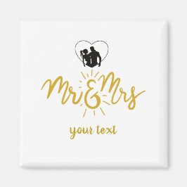 Imã Sr. & Sra. Newly Wed Magnet