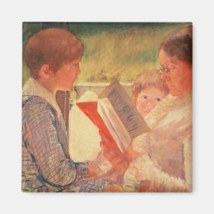 Imã Sra. Cassatt Leitura a seus netos, 1888