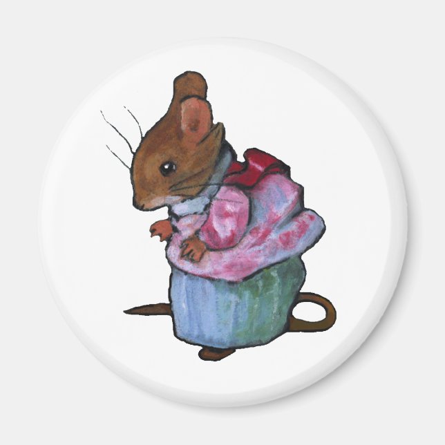 Imã Sra. Tittlemouse, Após Beatrix Potter: Pastel de P (Frente)