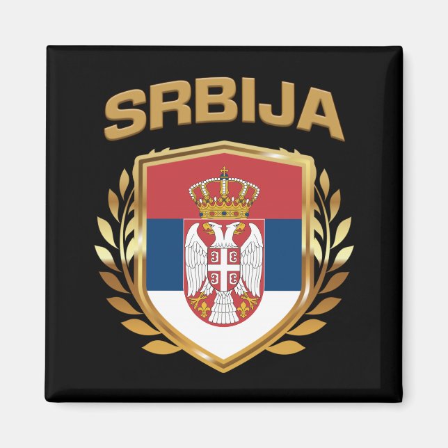 Imã Srbija Flag Shield Sérvia (Frente)