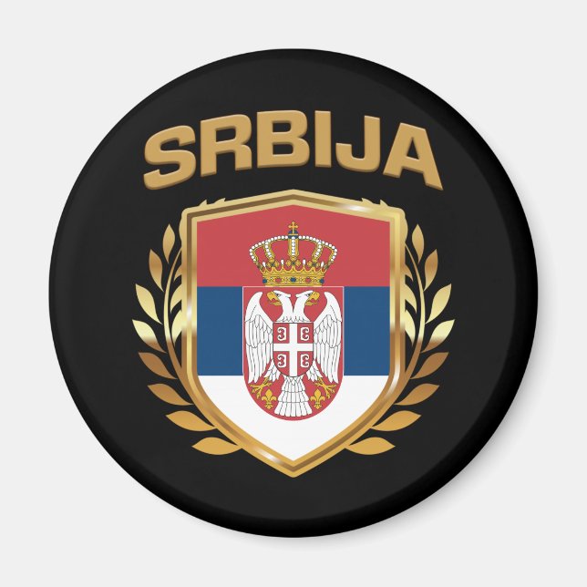 Imã Srbija Flag Shield Sérvia (Frente)