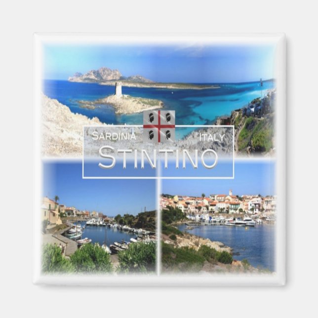 Imã SRD017 STINTINO - Mosaico - Sardenha - Fridge (Frente)