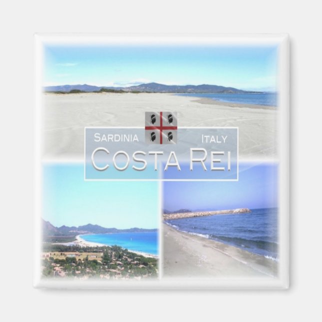 Imã SRD021 MURAVERA, Costa Rei, Sardenha, frigideira (Frente)
