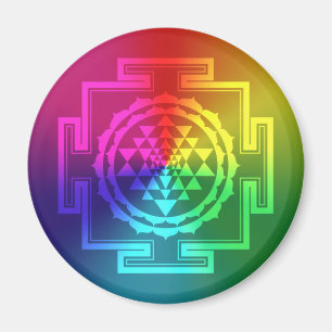 Imã Sri espiritual Yantra - arco-íris