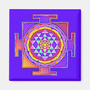 Imã Sri Yantra - Símbolo hinduísmo Design 1