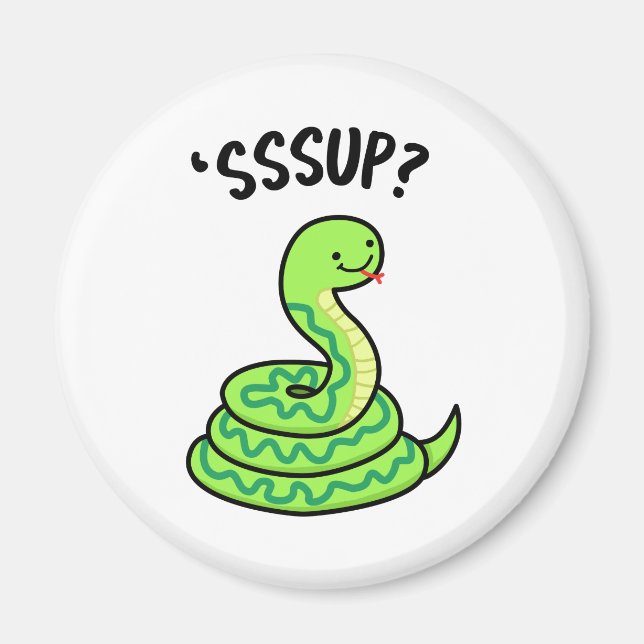 Imã Sssup Funny Hissing Cobra Pun (Frente)