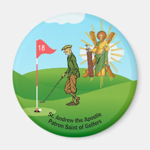 Imã St. Andrew e Golfista Masculino Elegante