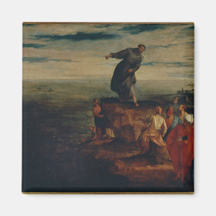 Imã St Anthony que Preaching aos peixes, c.1580