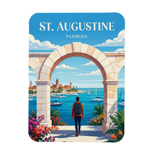 Ímã St. Augustine EUA (Vertical)
