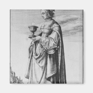 Imã St. Barbara, gravada por Wenceslaus Hollar, 1647